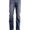 Stetson Rock Fit Frayed X Stitched Jeans