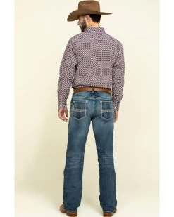 Ariat Men's M4 Coltrane Durango Medium Wash Low Rise Relaxed Bootcut Jeans