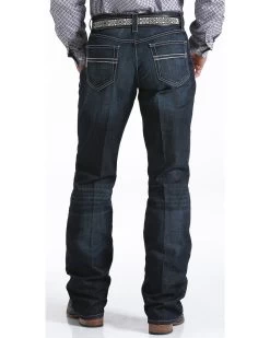 Cinch Men's Carter 2.4 Dark Wash Mid Rise Relaxed Bootcut Performance Jeans 5 Cinch Men's Carter 2.4 Dark Wash Mid Rise Relaxed Bootcut Performance Jeans -Western Cowboy Shop 010K52 88 P1