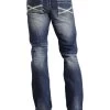 Stetson Rock Fit Bold X Stitched Jeans - Big & Tall