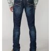 Stetson Men's Rock Fit Barbwire "X" Stitched Boot Jeans - Big & Tall