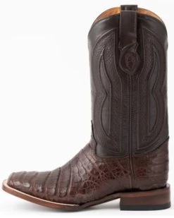 Ferrini Men's Caiman Belly Western Boots - Broad Square Toe