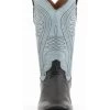 Ferrini Men's Smooth Quill Ostrich Exotic Boots - Broad Square Toe