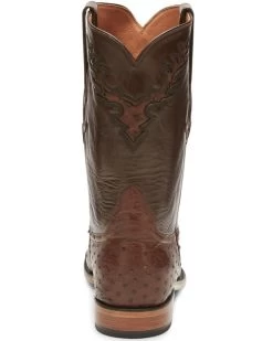 Tony Lama Men's Exotic Ostrich Skin Western Boots - Round Toe -Western Cowboy Shop 066A54 GD P4