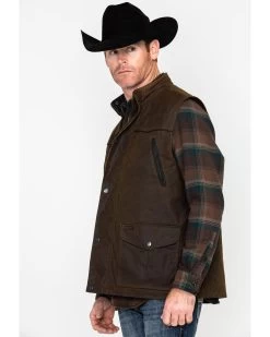 Outback Trading Co Men's Magnum Fleece Lined Oilskin Vest -Western Cowboy Shop 080160 14 P3