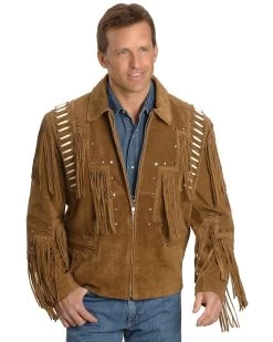 Liberty Wear Bone Fringed Leather Jacket 5 Liberty Wear Bone Fringed Leather Jacket -Western Cowboy Shop 082872 35 P1