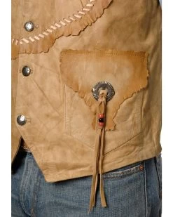 Kobler Raw Edge Leather Vest 5 Kobler Raw Edge Leather Vest -Western Cowboy Shop 082902 19 D1