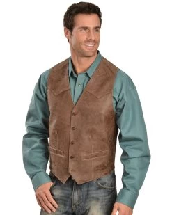 Scully Men's Western Lamb Vest