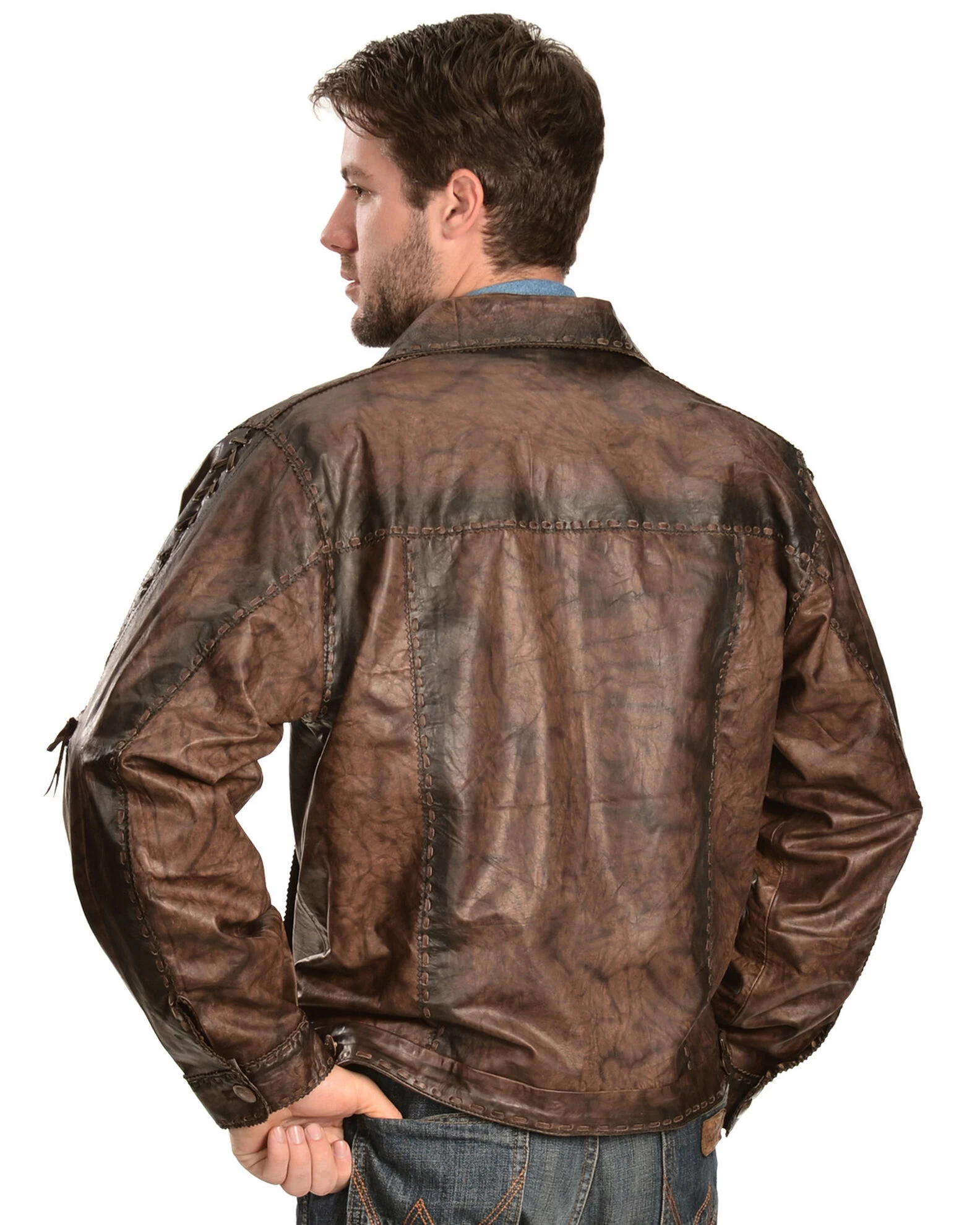 Kobler Leather Men's Rusty Leather Jacket 4 Kobler Leather Men's Rusty Leather Jacket - Image 4