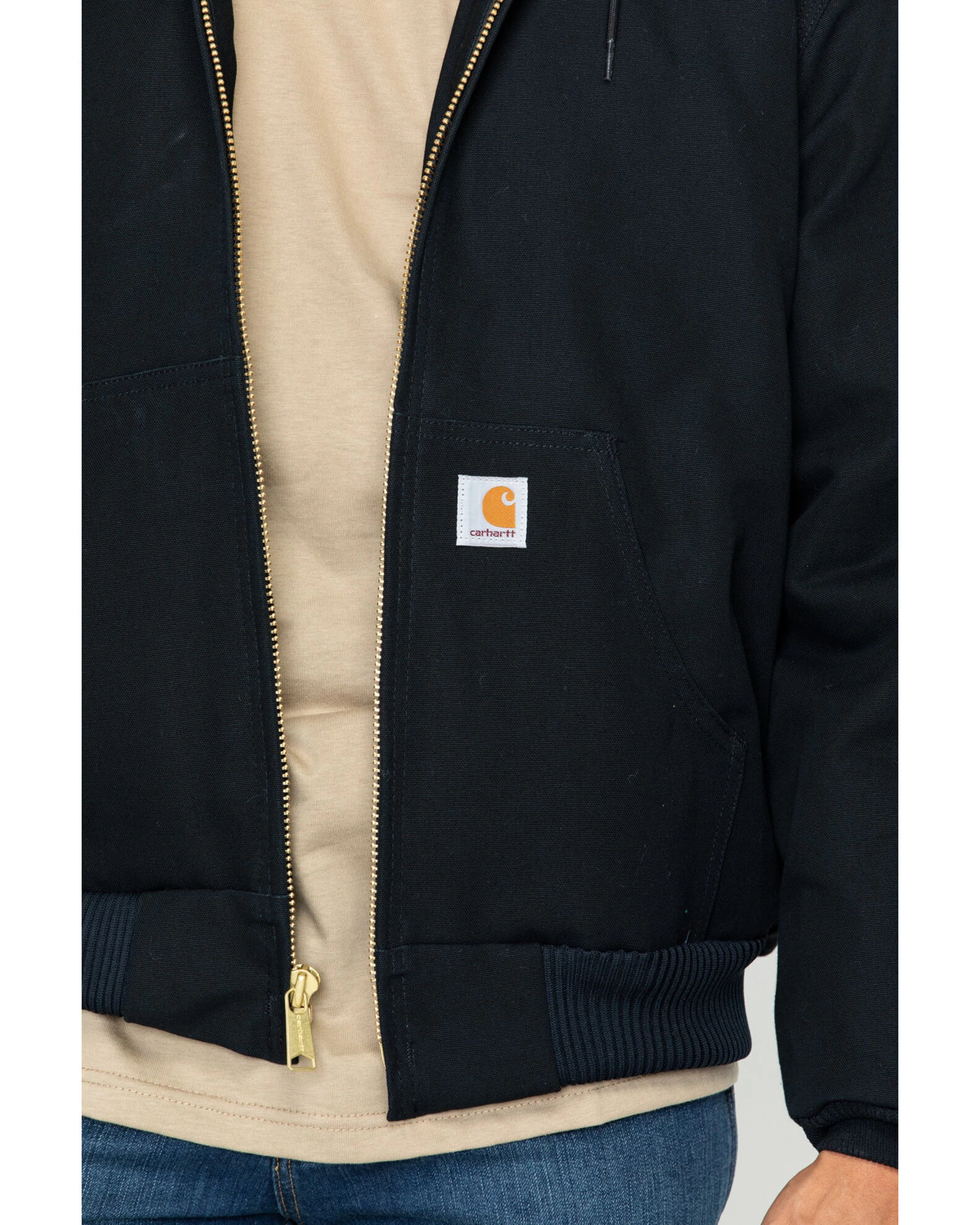 Carhartt Men's Duck Active Zip Front Work Jacket 3 Carhartt Men's Duck Active Zip Front Work Jacket - Image 3