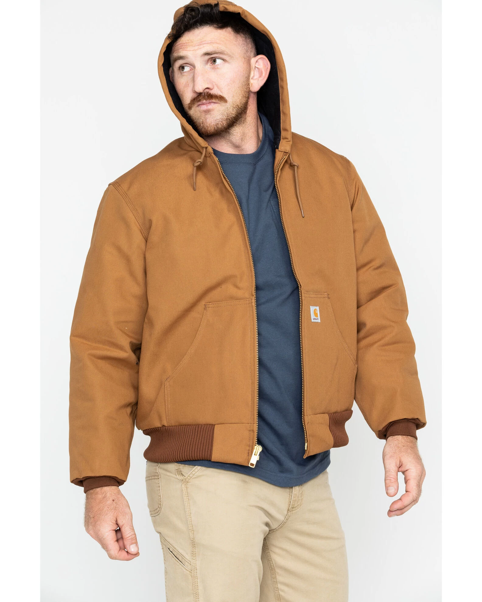 Carhartt Quilted Flannel-Lined Duck Active Jacket 1 Carhartt Quilted Flannel-Lined Duck Active Jacket