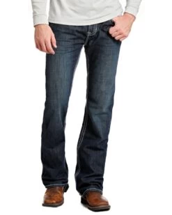 Rock And Roll Denim Men's Pistol Regular Fit Flame-Resistant Jeans - Boot Cut -Western Cowboy Shop 0864K3 88 P2