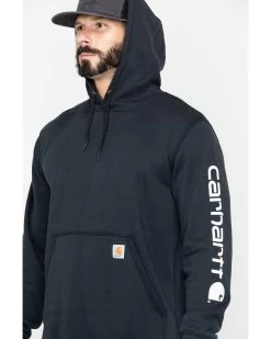 Carhartt Men's Loose Fit Midweight Logo Sleeve Graphic Hooded Sweatshirt - Big & Tall -Western Cowboy Shop 086A46 89 P1