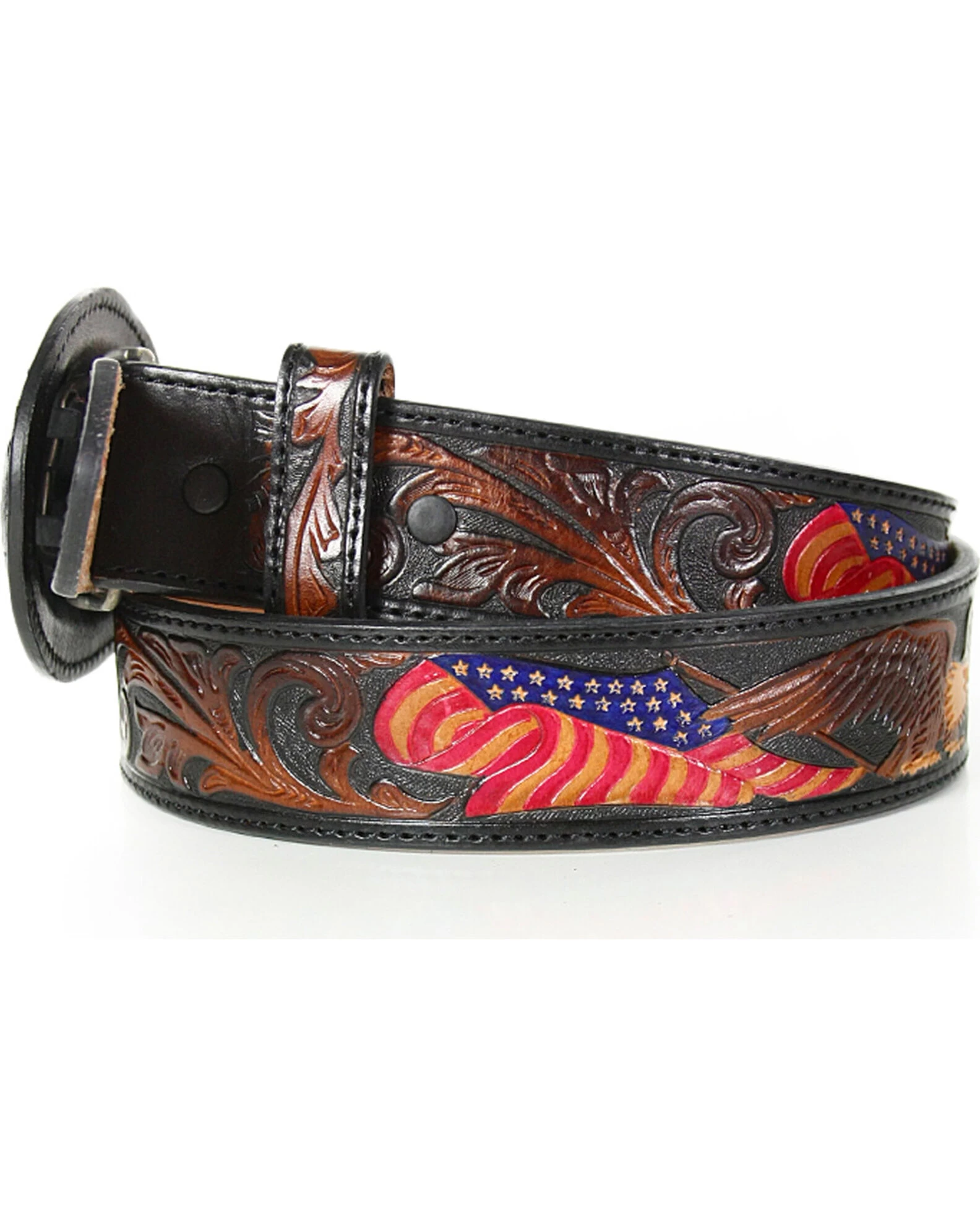 Tony Lama Men's American Heritage Eagle Belt 4 Tony Lama Men's American Heritage Eagle Belt - Image 4