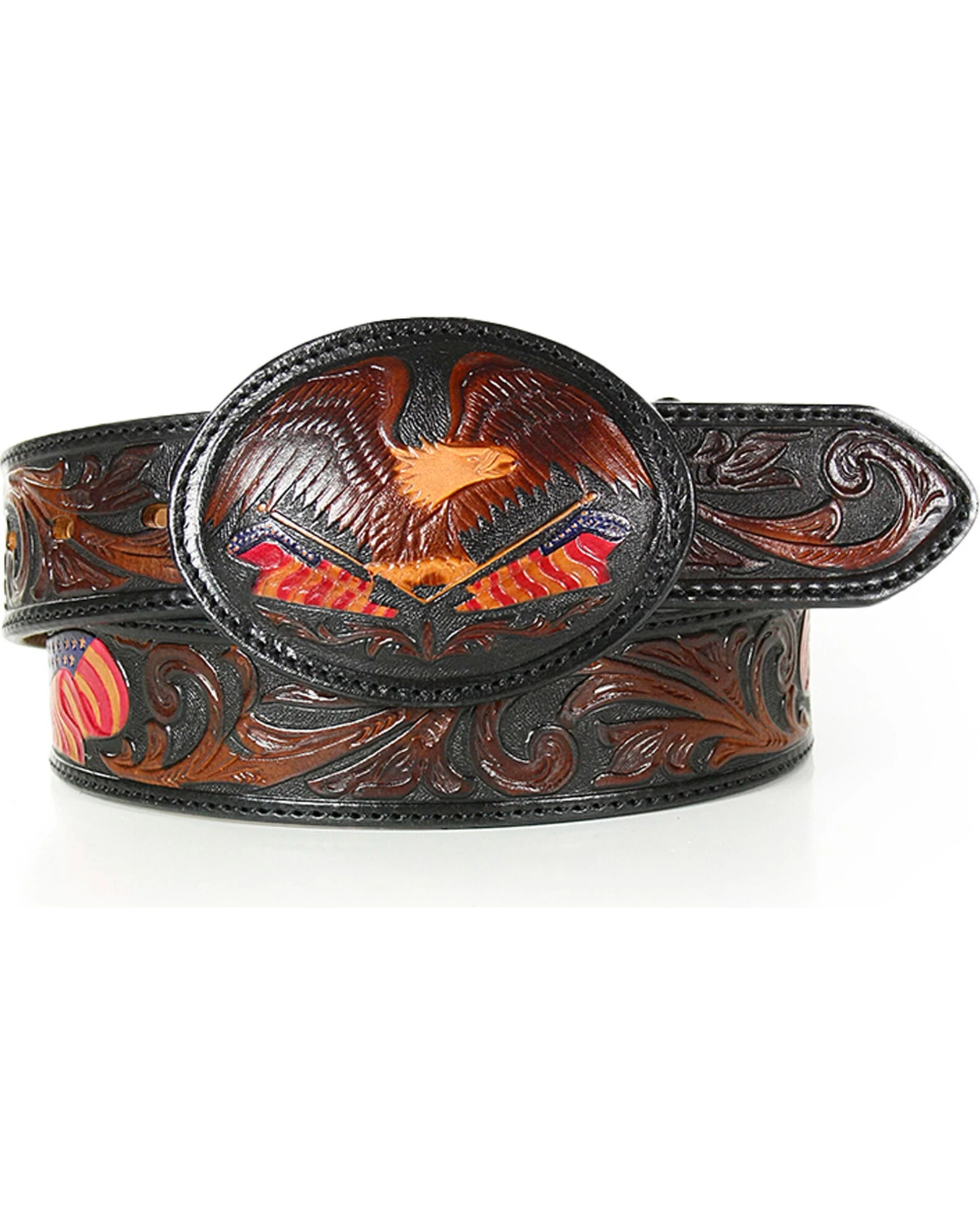Tony Lama Men's American Heritage Eagle Belt 2 Tony Lama Men's American Heritage Eagle Belt - Image 2