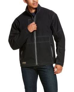 Ariat Men's Rebar Canvas Softshell Work Jacket - Big & Tall