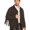 Liberty Wear Men's Suede Fringe Western Jacket