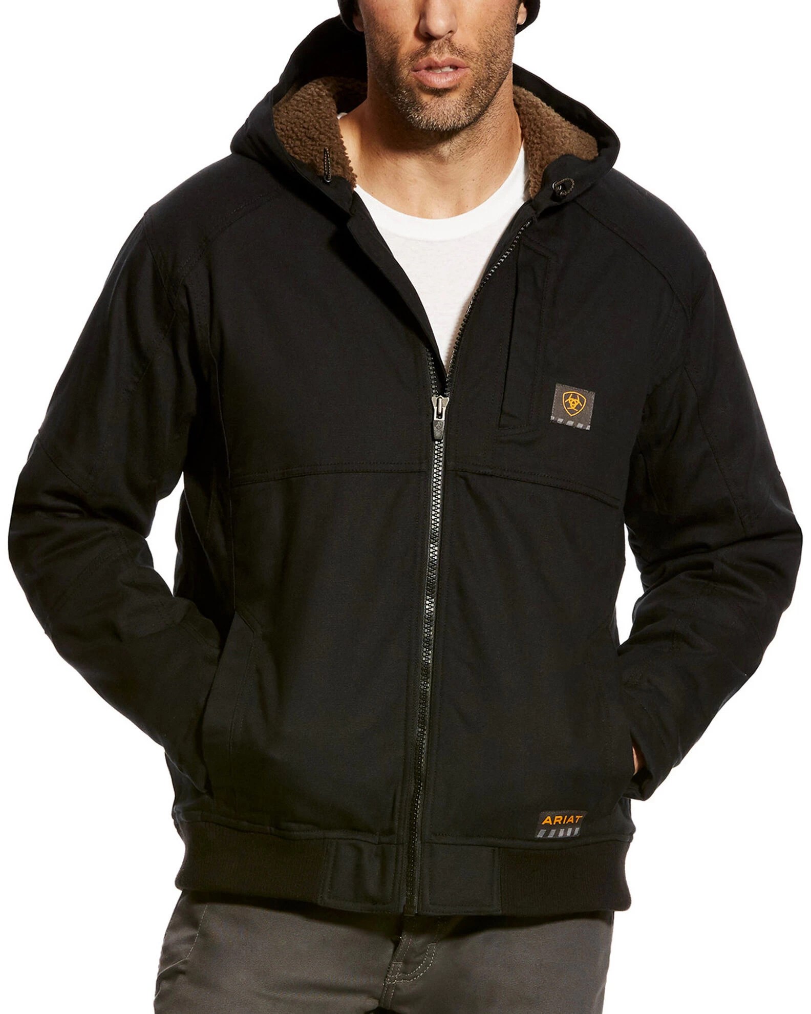 Ariat Men's Rebar Duracanvas Hooded Work Jacket 1 Ariat Men's Rebar Duracanvas Hooded Work Jacket