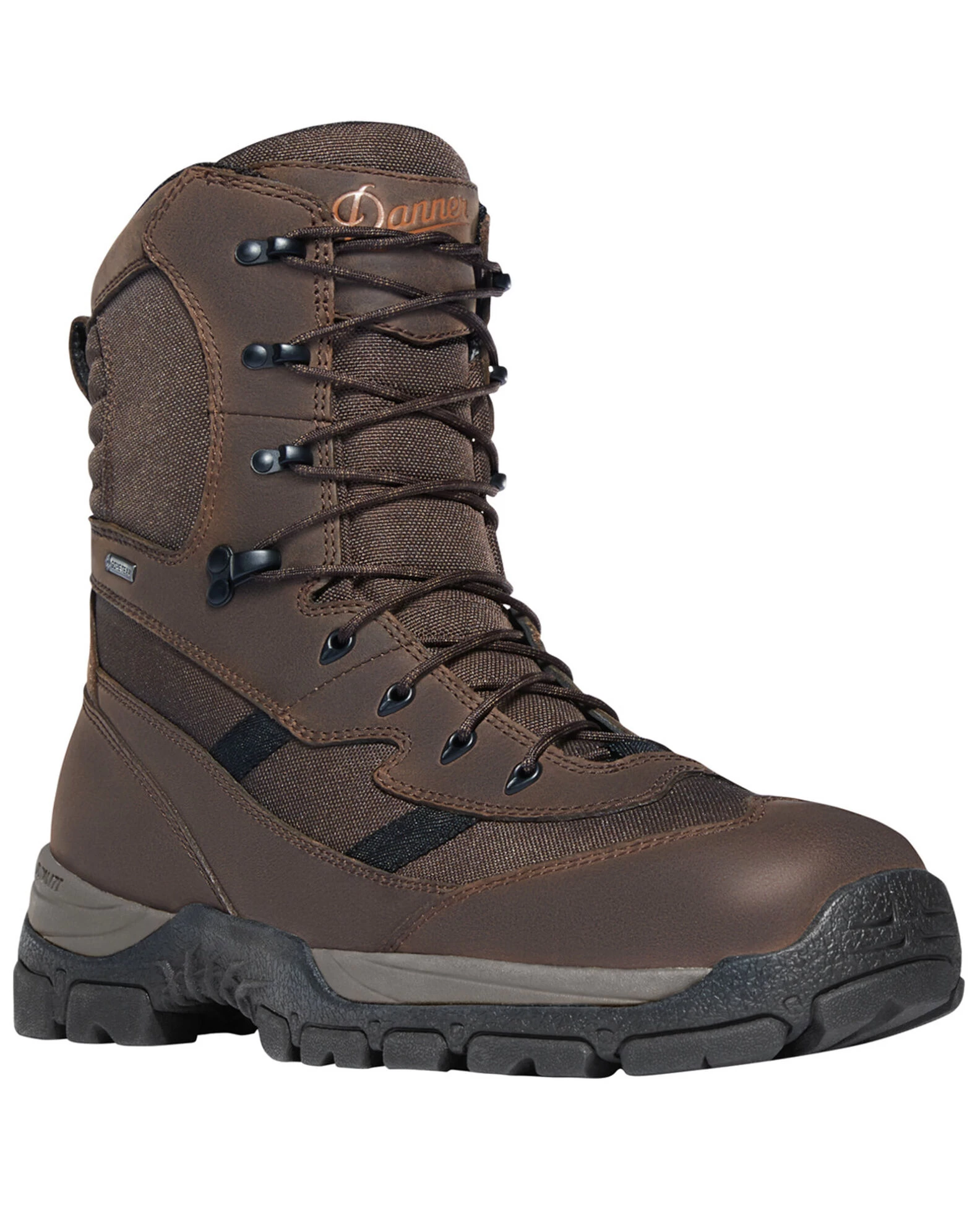 Danner Men's Brown Alsea 8" Lace-Up Waterproof Boots - Round Toe 1 Danner Men's Brown Alsea 8" Lace-Up Waterproof Boots - Round Toe