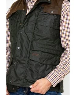Outback Trading Co. Men's Brant Oil Dual Entry Vest -Western Cowboy Shop 2000244794 341 P4