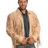 Liberty Wear Men's Fringed Leather Jacket