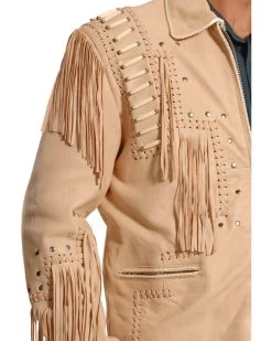 Liberty Wear Men's Fringed Leather Jacket -Western Cowboy Shop 2000245390 110 D2