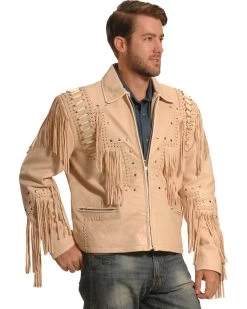Liberty Wear Men's Fringed Leather Jacket -Western Cowboy Shop 2000245390 110 P1