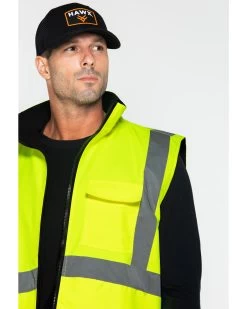 Hawx Men's Reversible Reflective Work Vest -Western Cowboy Shop 2000252009 700 P3