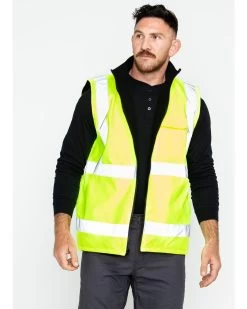 Hawx Men's Reversible Hi-Vis Reflective Work Vest - Big & Tall -Western Cowboy Shop 2000252010 700 P1