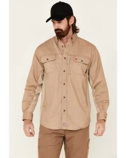 Ariat Men's FR Solid Vent Long Sleeve Work Shirt -Western Cowboy Shop 2000269255 250 P1
