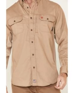 Ariat Men's FR Solid Vent Long Sleeve Work Shirt -Western Cowboy Shop 2000269255 250 P3