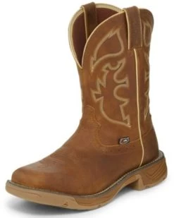 Justin Men's Stampede Rush Western Work Boots - Soft Toe -Western Cowboy Shop 2000274497 200 P1