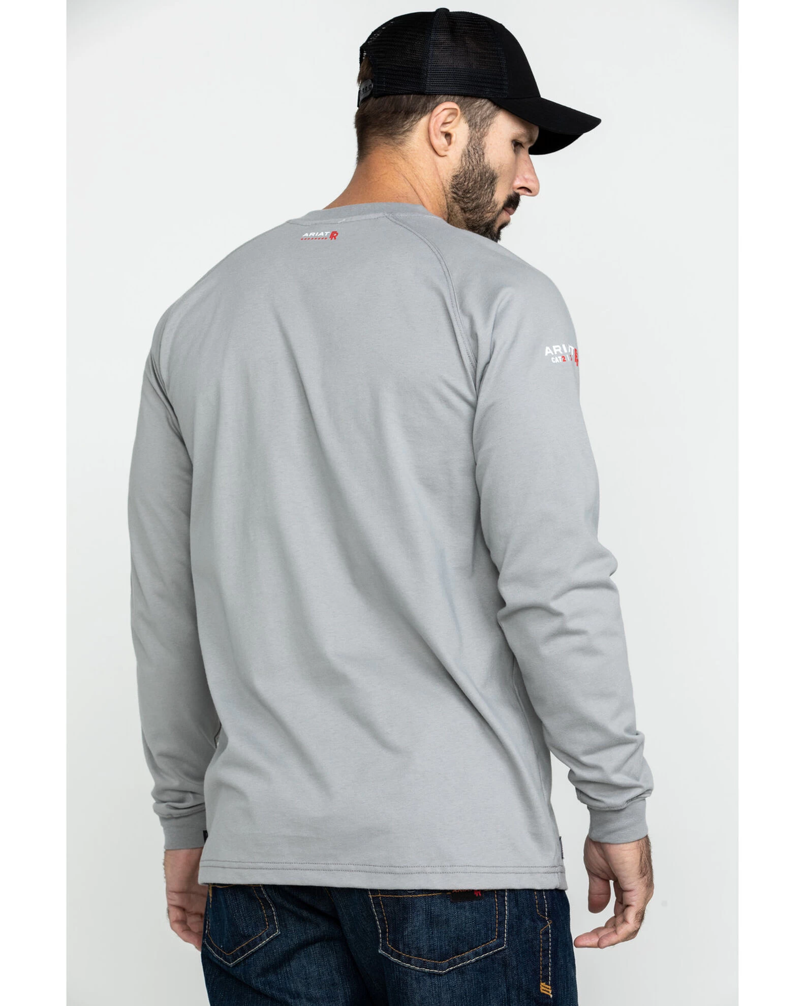 Ariat Men's FR Liberty Logo Long Sleeve Work Shirt - Big 4 Ariat Men's FR Liberty Logo Long Sleeve Work Shirt - Big - Image 4