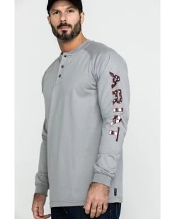 Ariat Men's FR Liberty Logo Long Sleeve Work Shirt - Big 8 Ariat Men's FR Liberty Logo Long Sleeve Work Shirt - Big -Western Cowboy Shop 2000281710 040 P3