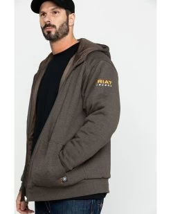 Ariat Men's Rebar Cold Weather Reversible Zip Work Hooded Sweatshirt - Big & Tall -Western Cowboy Shop 2000282116 234 P5