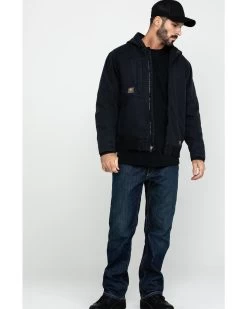 Ariat Men's Black Rebar Washed Dura Canvas Insulated Work Coat 8 Ariat Men's Black Rebar Washed Dura Canvas Insulated Work Coat -Western Cowboy Shop 2000282127 001 P6