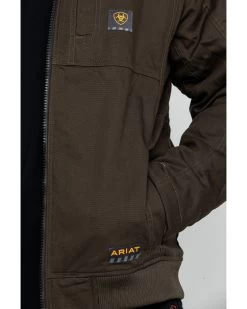 Ariat Men's Rebar Dura Canvas Zip-Front Work Jacket - Big & Tall -Western Cowboy Shop 2000282158 342 P4