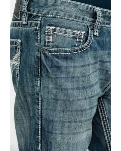 Rock & Roll Denim Men's Pistol Med Bootcut Jeans 11 Rock & Roll Denim Men's Pistol Med Bootcut Jeans -Western Cowboy Shop 2000283476 400 P4