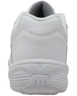 Ad Tec Men's Athletic White Adjustable Strap Uniform Work Shoes - Round Toe