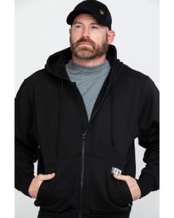 Wolverine Men's FR Logo Sleeve Zip-Up Work Hoodie