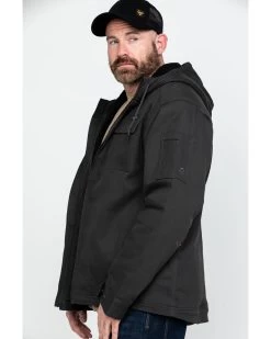 Wolverine Men's Worksite Stretch Canvas Hooded Work Jacket -Western Cowboy Shop 2000287057 001 P3