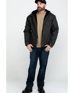 Wolverine Men's Worksite Stretch Canvas Hooded Work Jacket -Western Cowboy Shop 2000287057 001 P6