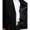 Cody James Men's Black Suede Blazer Jacket - Big & Tall