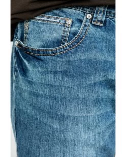 Rock & Roll Denim Men's Pistol Vintage Med Stretch Straight Jeans -Western Cowboy Shop 2000289973 400 P4