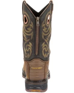 Georgia Boot Men's Carbo-Tec LT Waterproof Western Work Boots - Steel Toe