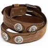 Cody James Men's Hair-On Praying Cowboy Concho Western Belt