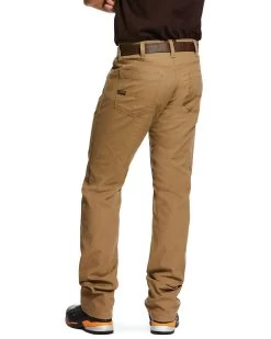 Ariat Men's Khaki Rebar M4 Made Tough Durastretch Straight Leg Work Pants - Big -Western Cowboy Shop 2000294361 250 P1