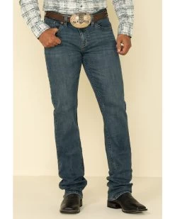 Cody James Men's High Roller Stackable Stretch Straight Medium Wash Jeans -Western Cowboy Shop 2000295743 400 P2