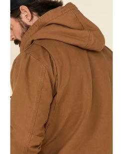 Carhartt Men's Washed Duck Sherpa Lined Hooded Work Jacket -Western Cowboy Shop 2000323489 200 P5