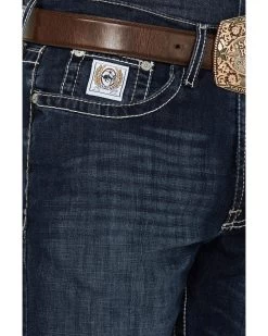 Cinch Men's White Label Performance Dark Relaxed Straight Jeans